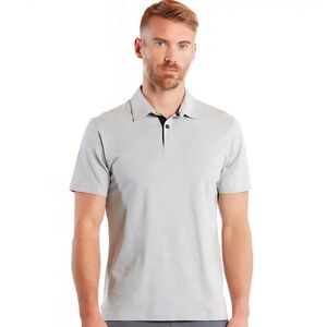 Public Rec Go-To Performance Polo Shirt - Heathered Silver - Size Large